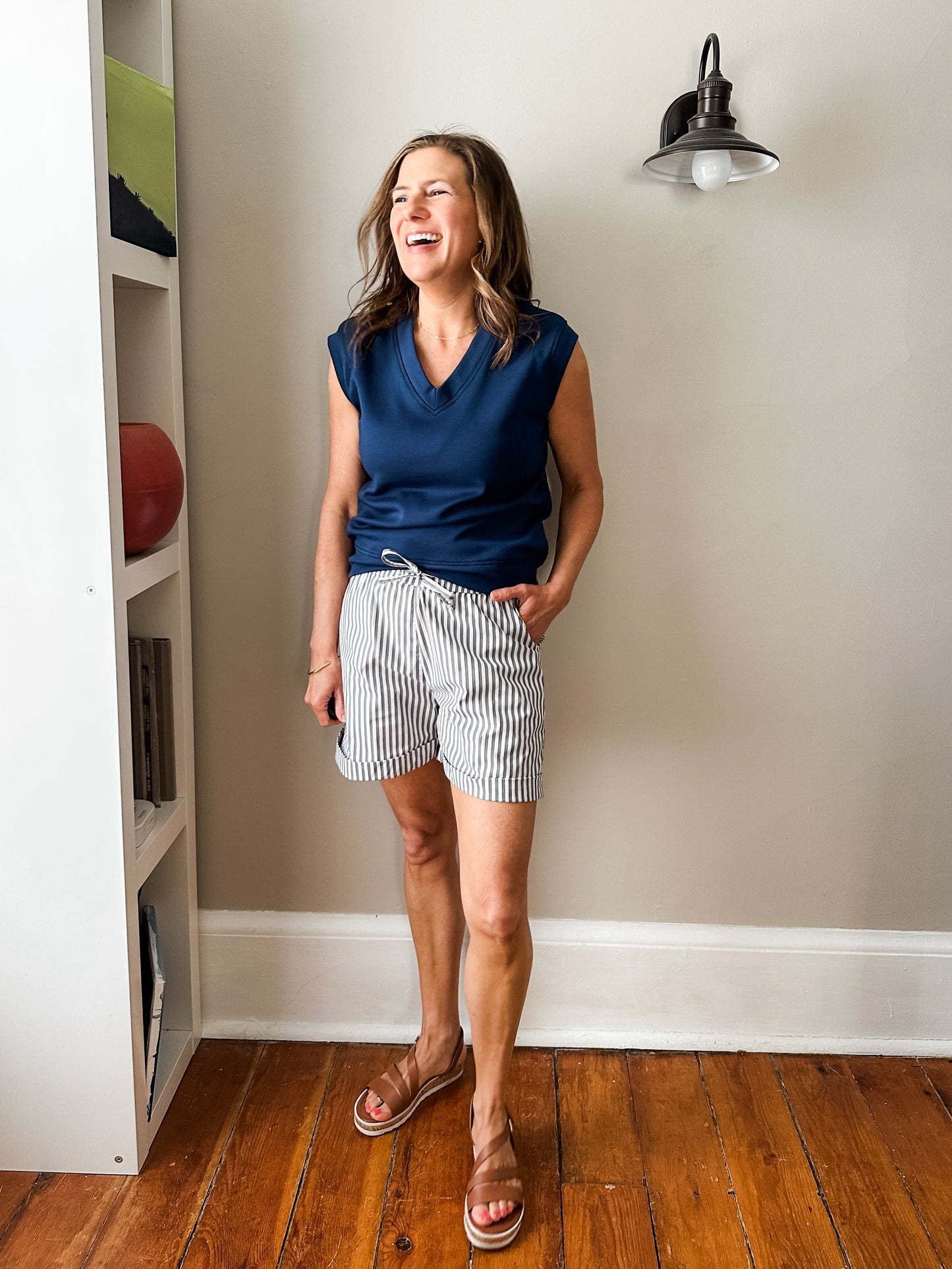 sleeveless knit vest top