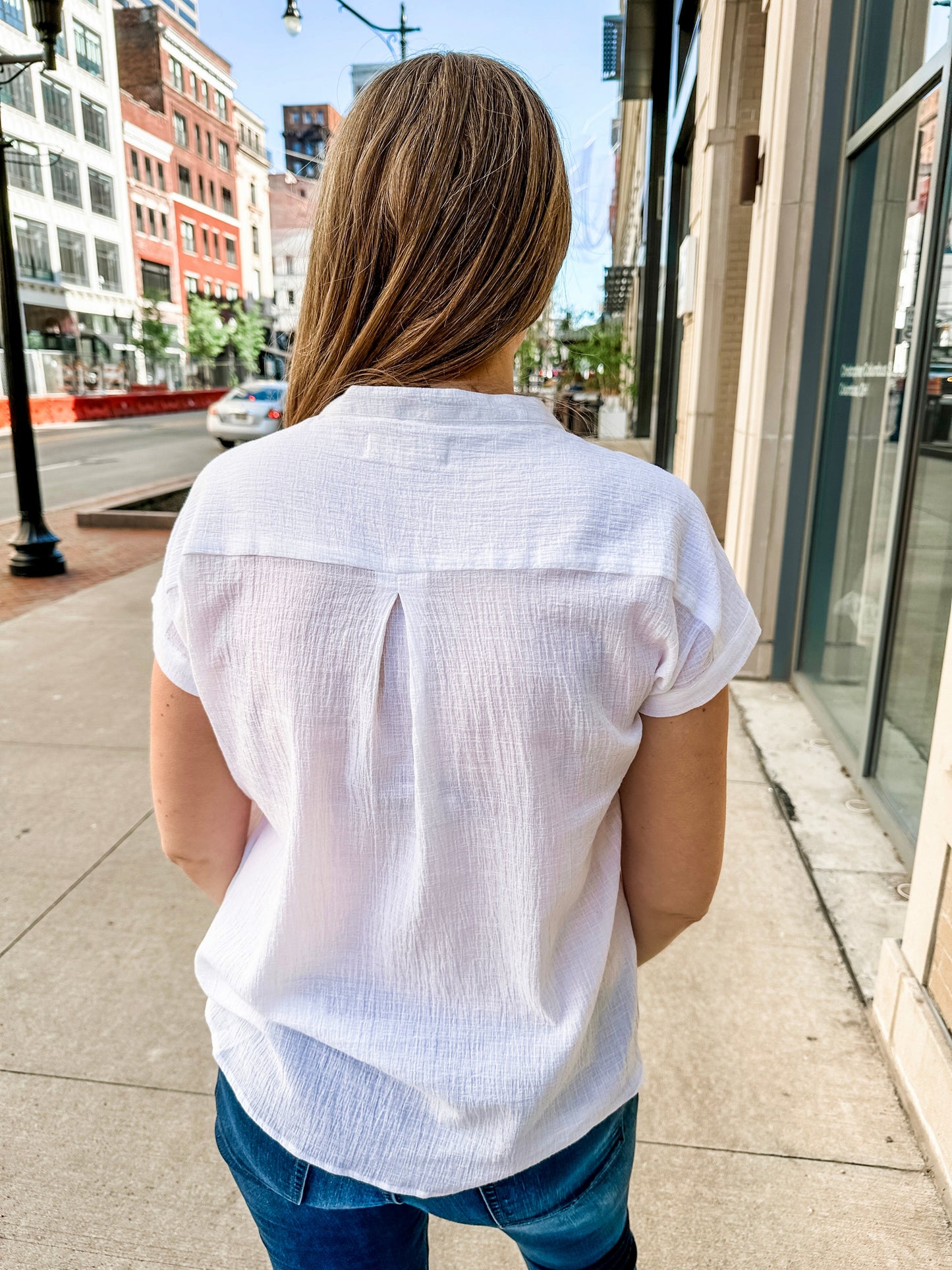 dolman band collar blouse