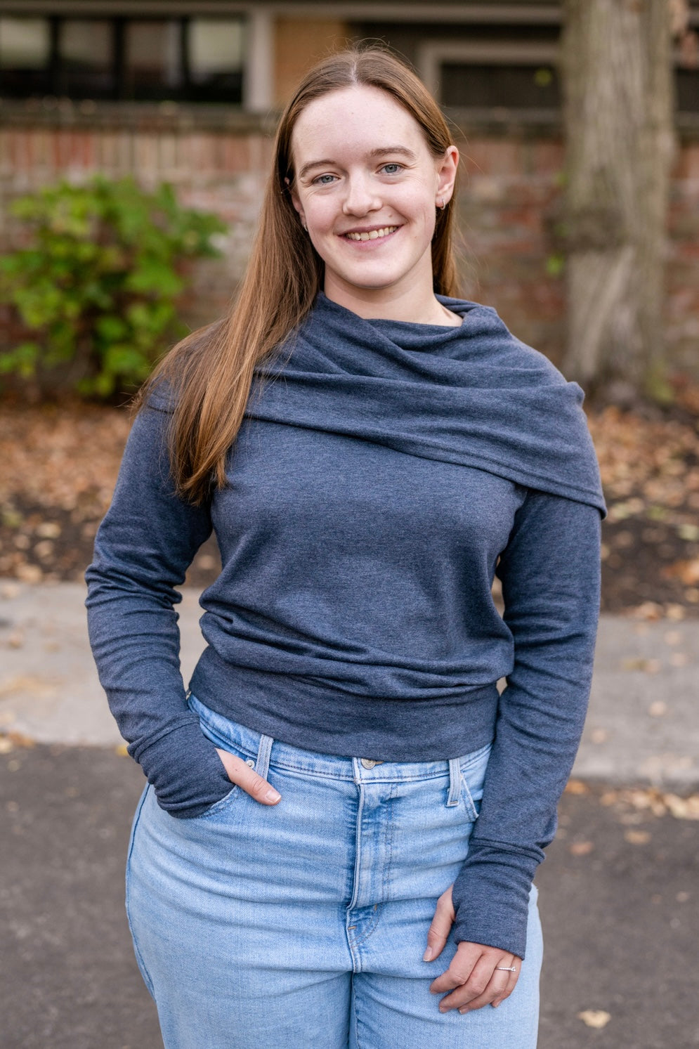Fold Over Cowl Sweater