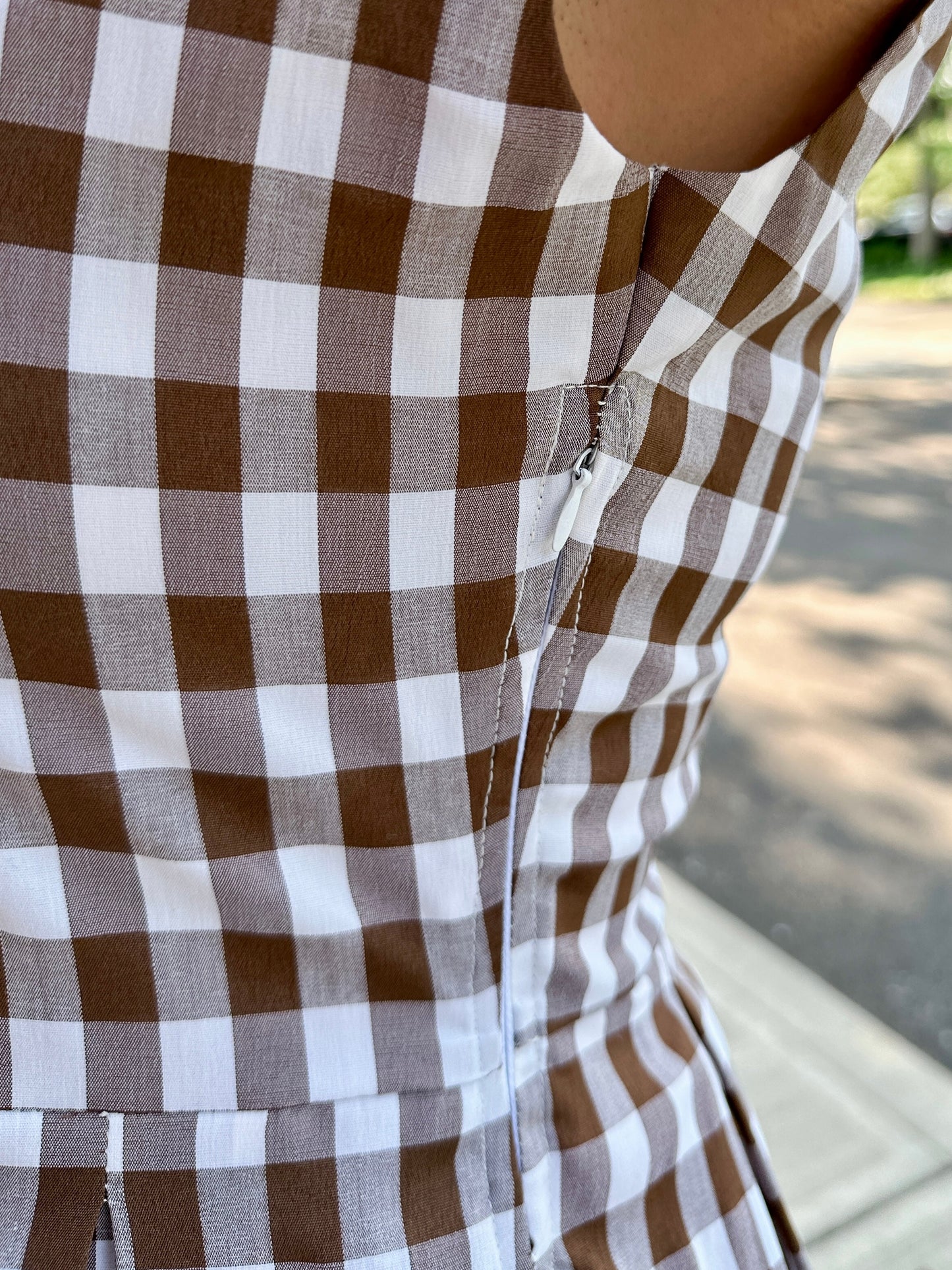 Jewel Button-Front Midi Dress