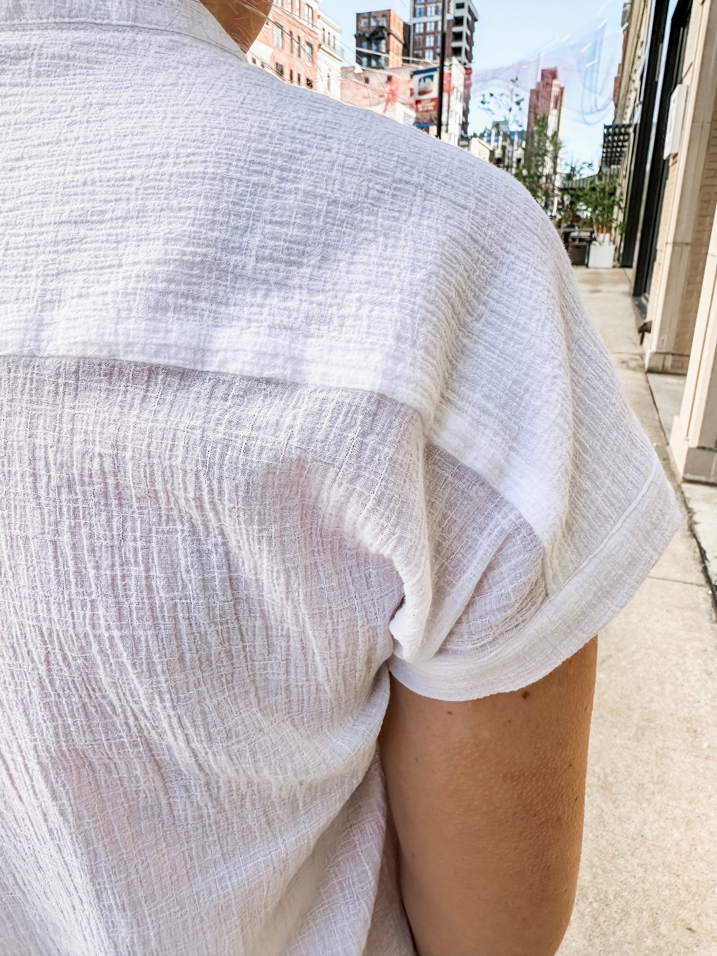 dolman band collar blouse
