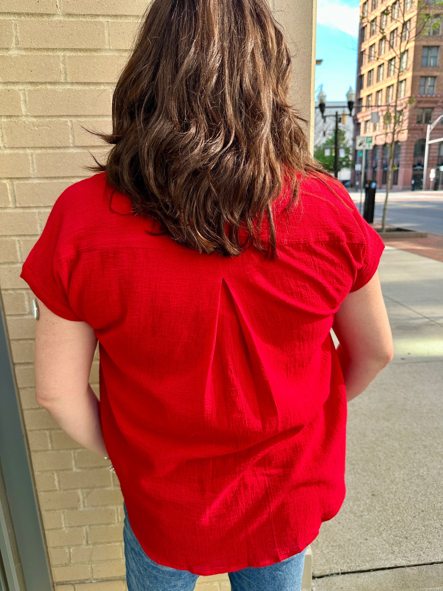 dolman band collar blouse