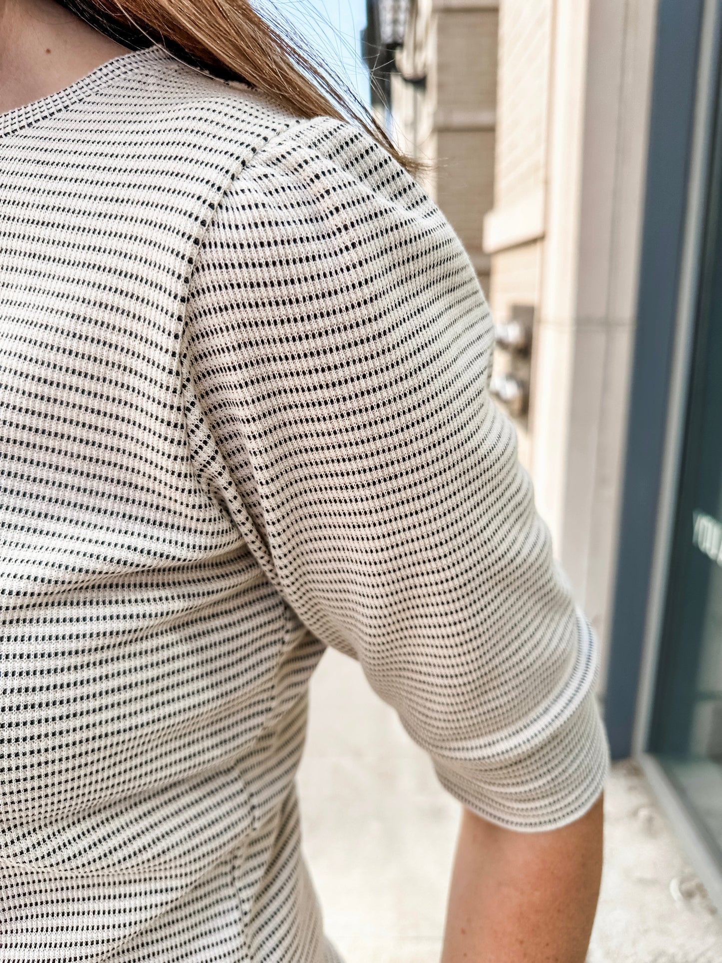 elbow sleeve top