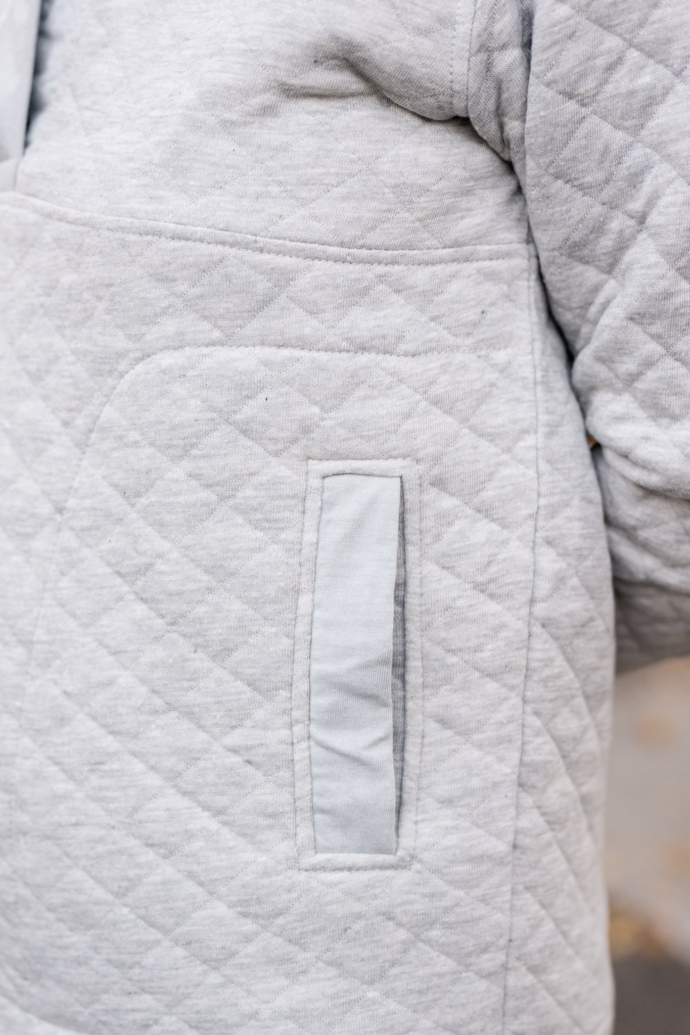Snap Quilted Pullover