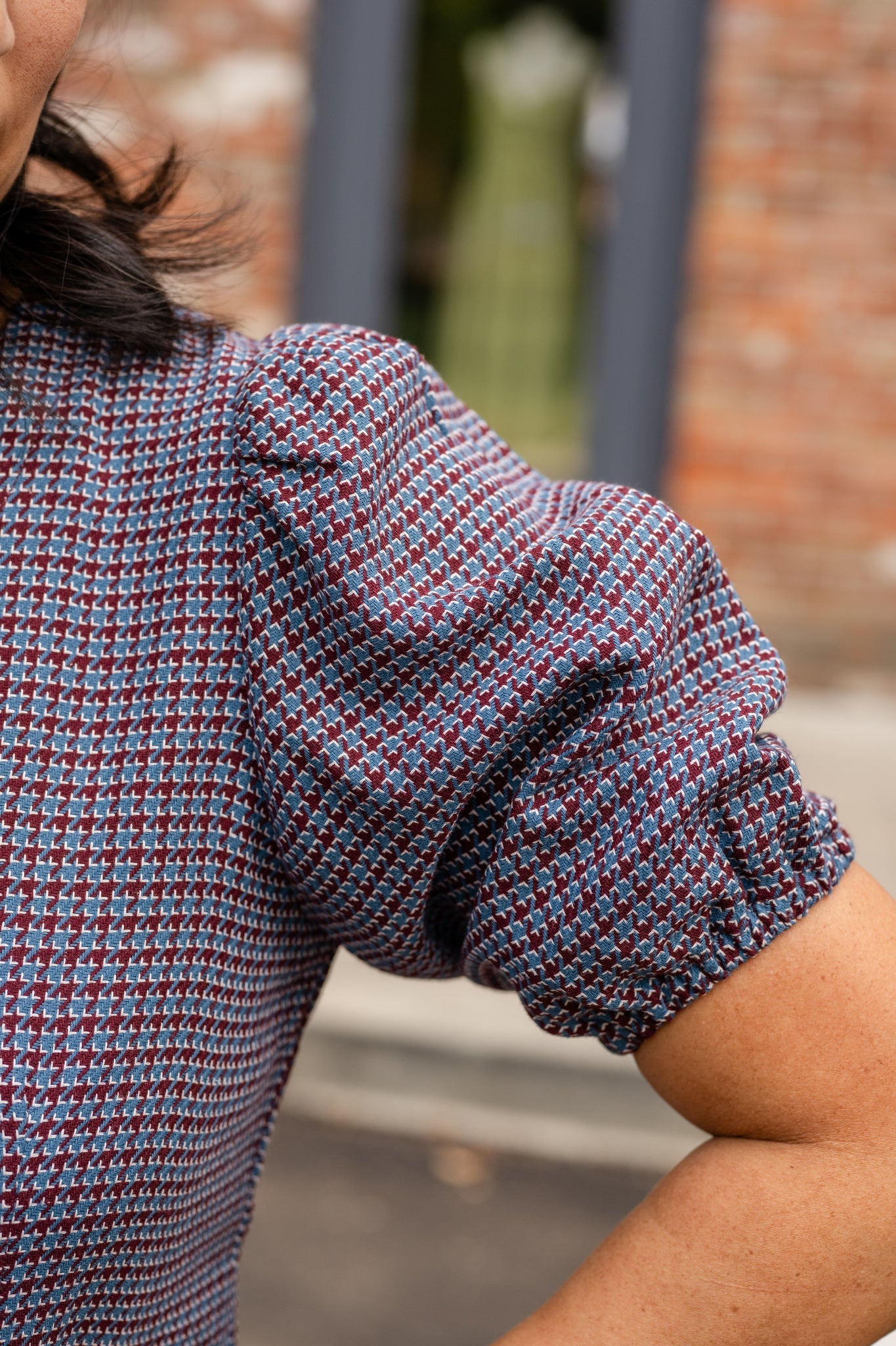 Button Front V-Neck Shirt