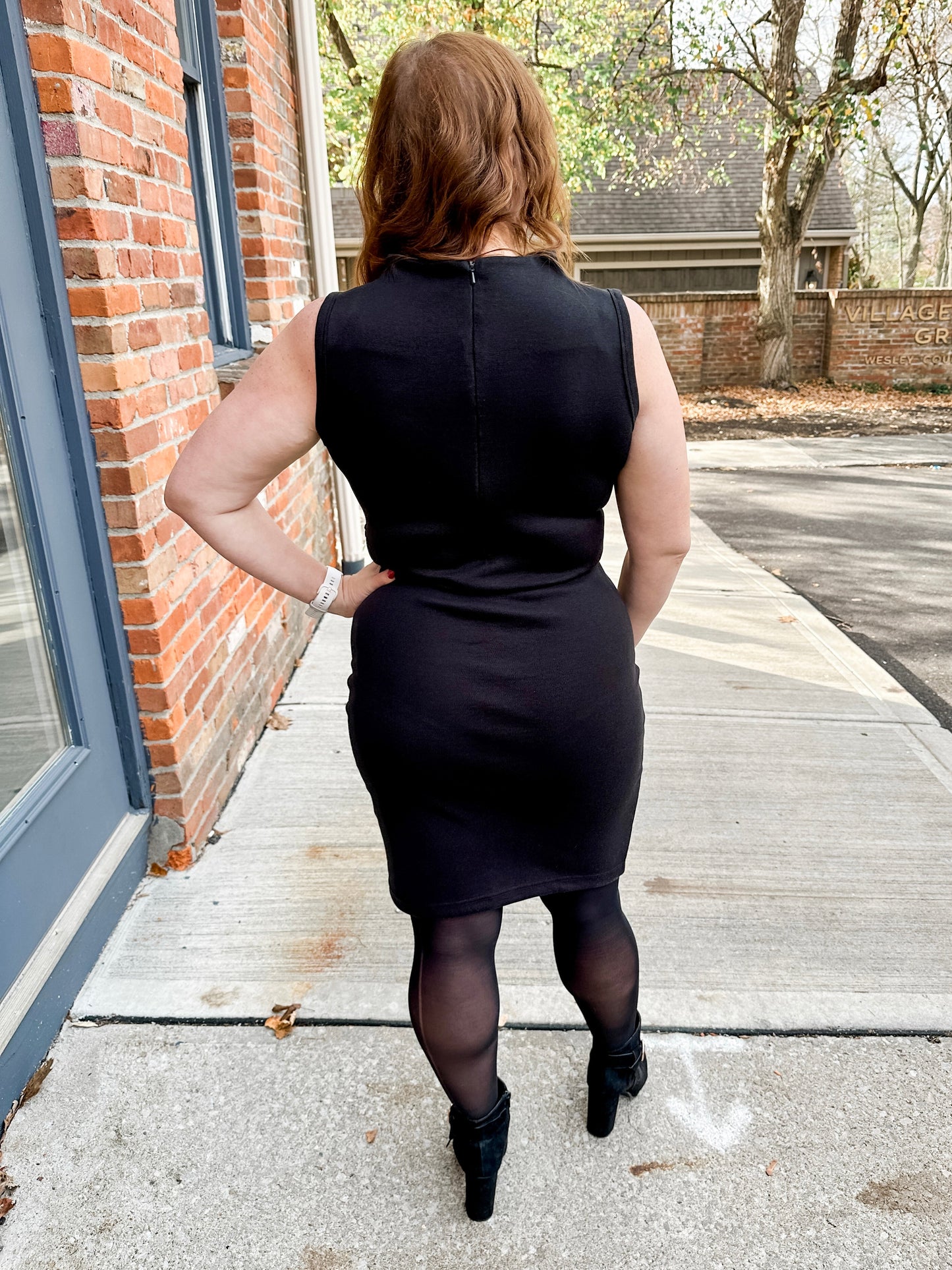 Soho Mock-Cowl Ruched Dress