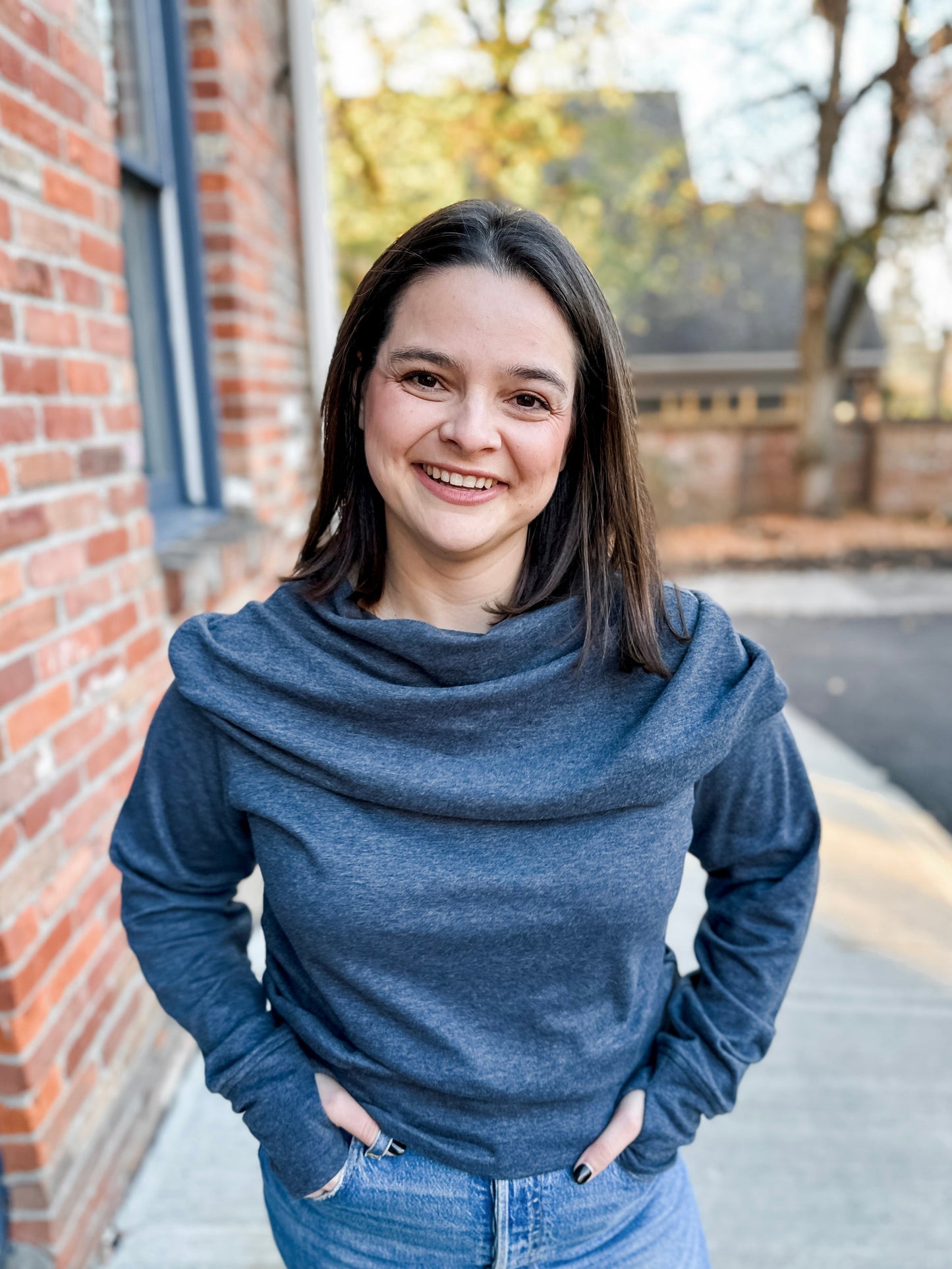 Fold Over Cowl Sweater