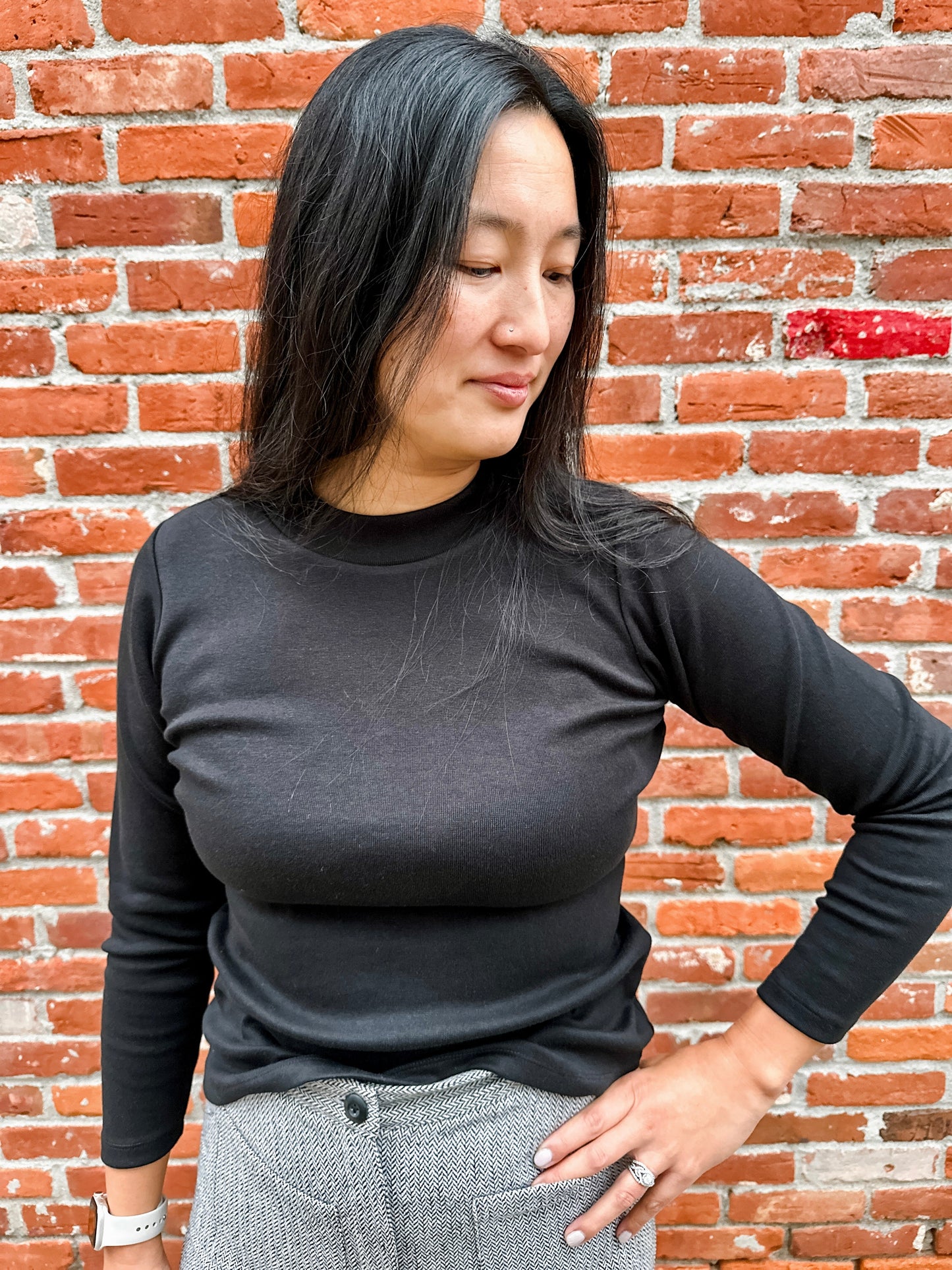 Long Sleeve Mock Neck
