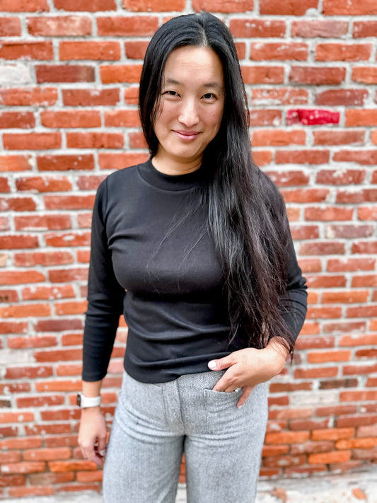Long Sleeve Mock Neck