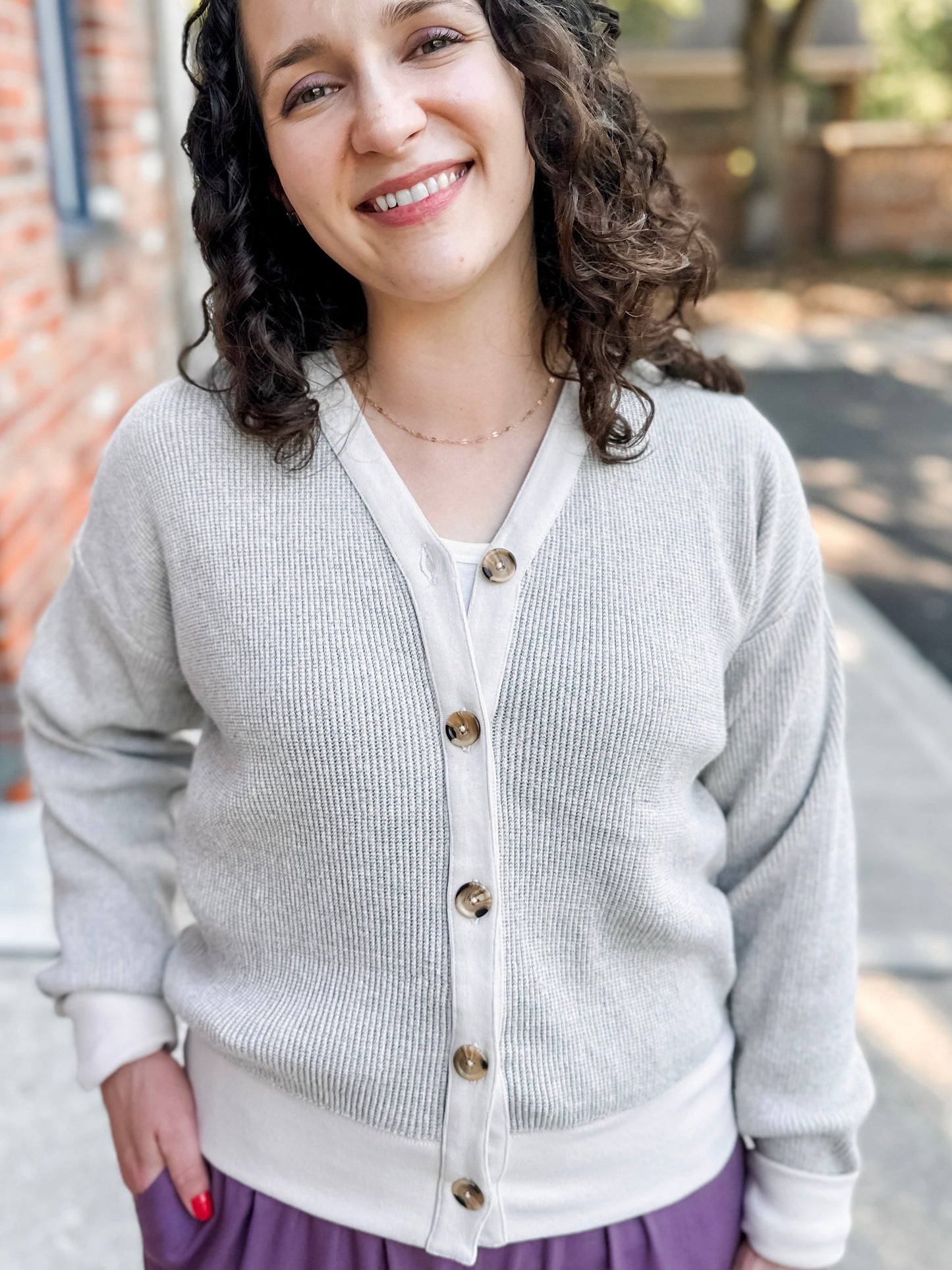 Button Front Cardigan