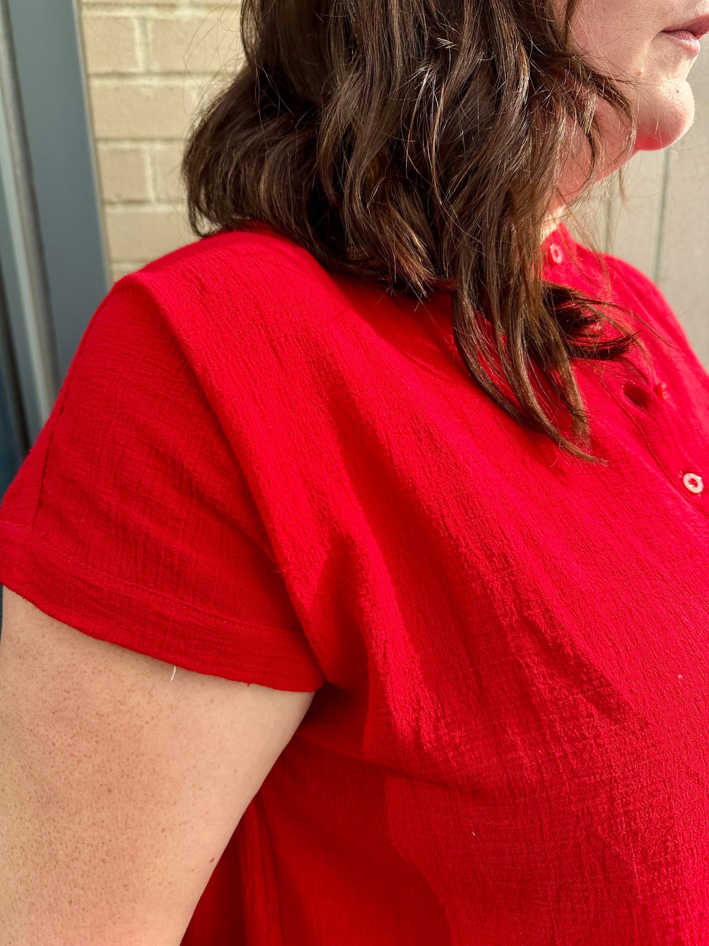 dolman band collar blouse