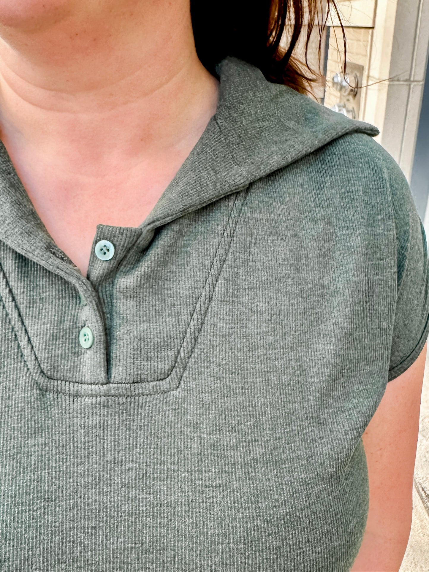 Knit Ribbed Cap Sleeve Top