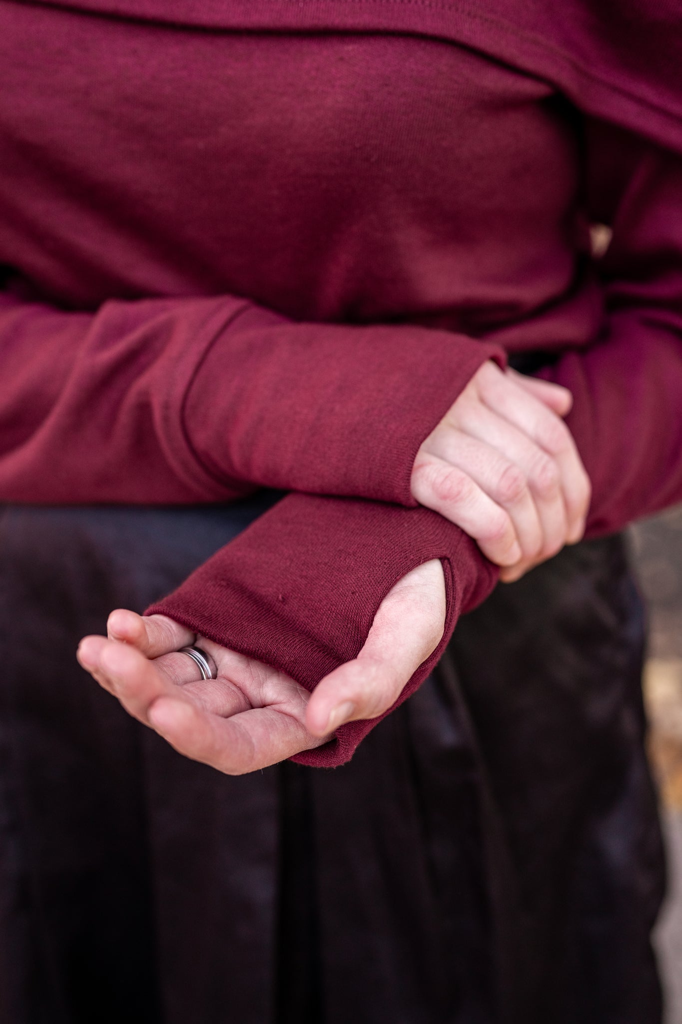 Fold Over Cowl Sweater