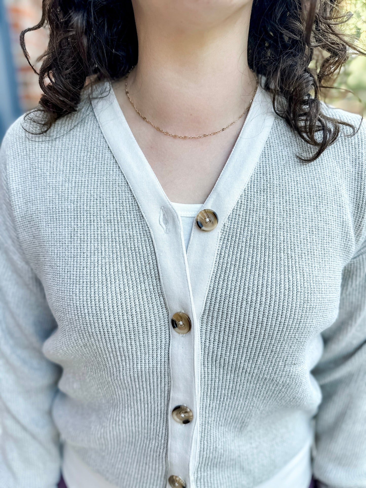Button Front Cardigan