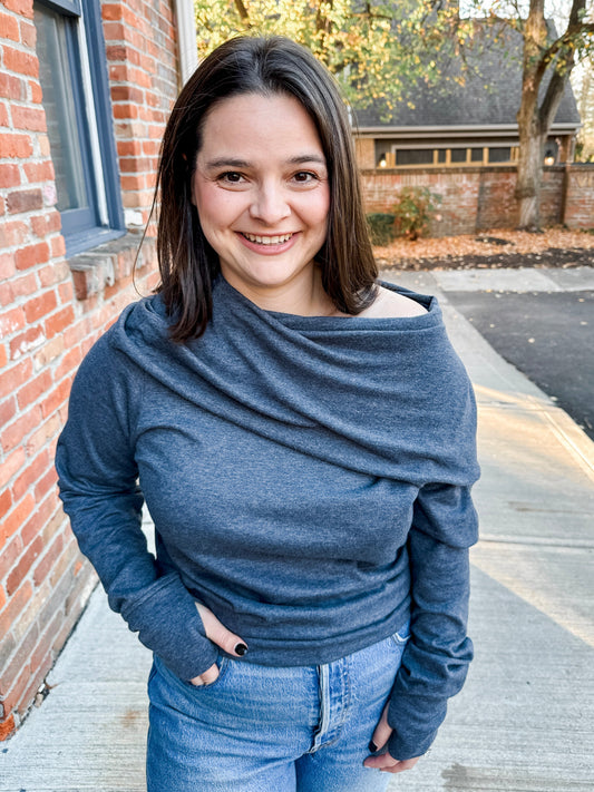 Fold Over Cowl Sweater