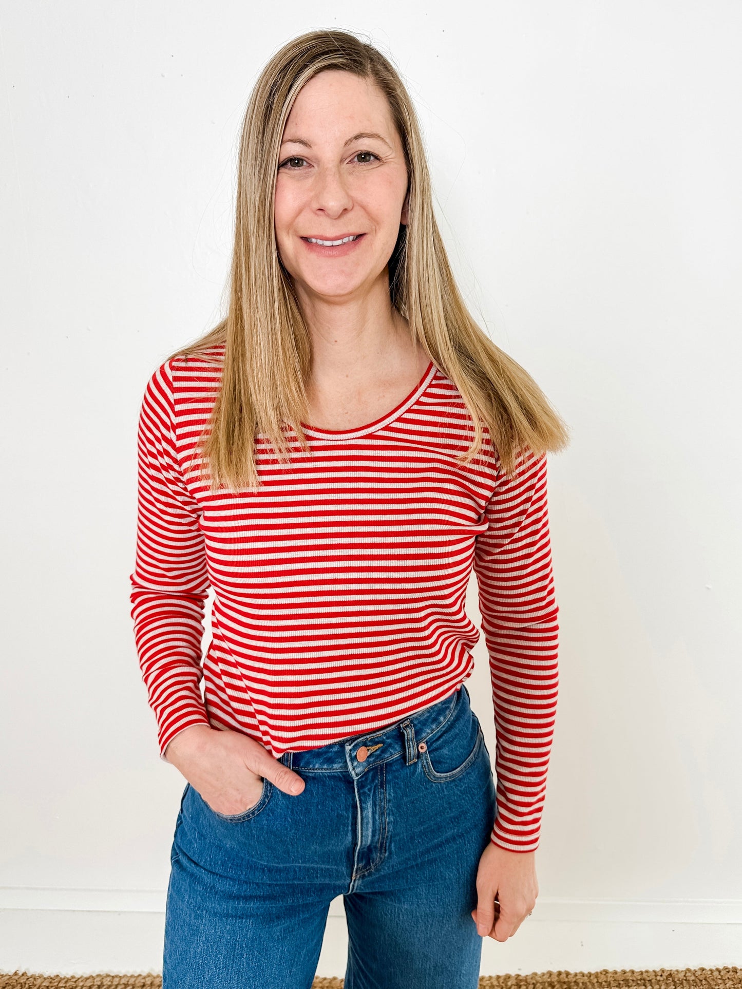 Stripe Knit Top