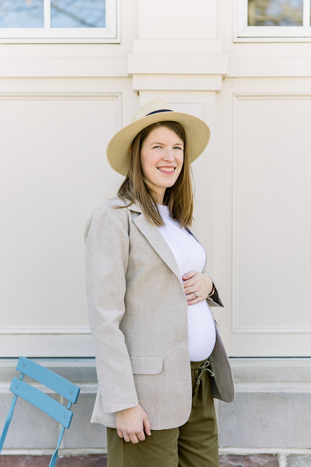 Woven Blazer - Oatmeal