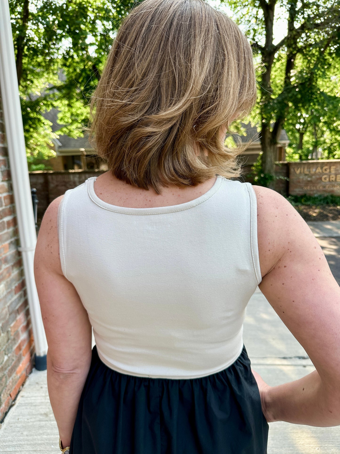 Mixed Media Tank Dress