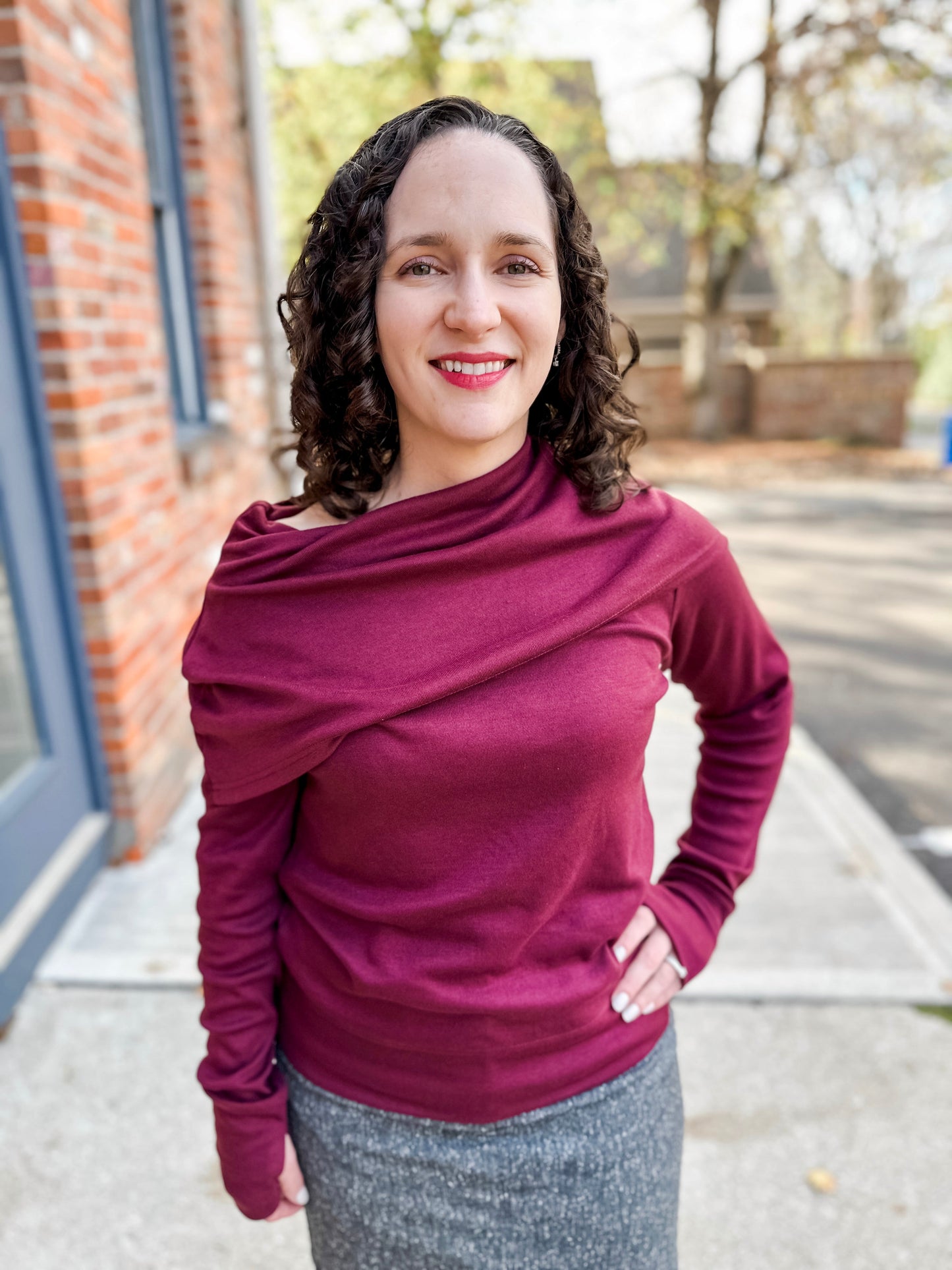 Fold Over Cowl Sweater