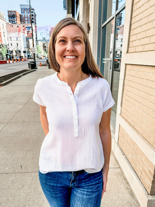 dolman band collar blouse
