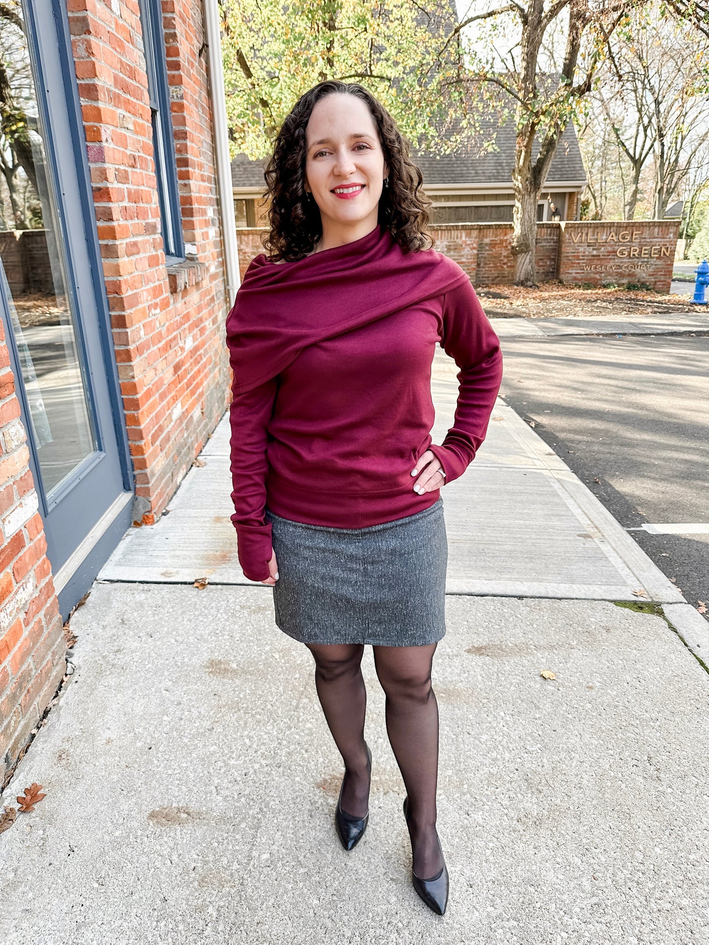 Fold Over Cowl Sweater