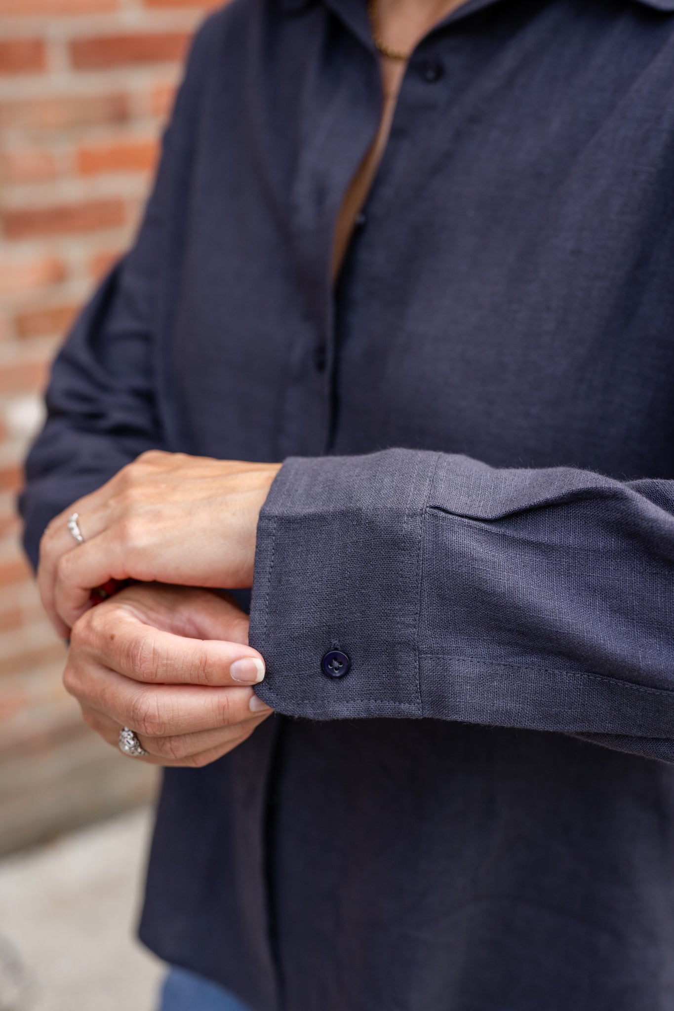 Linen Button-Up Shirt