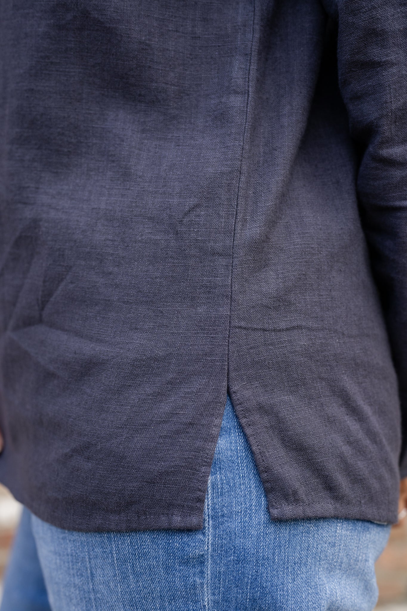 Linen Button-Up Shirt
