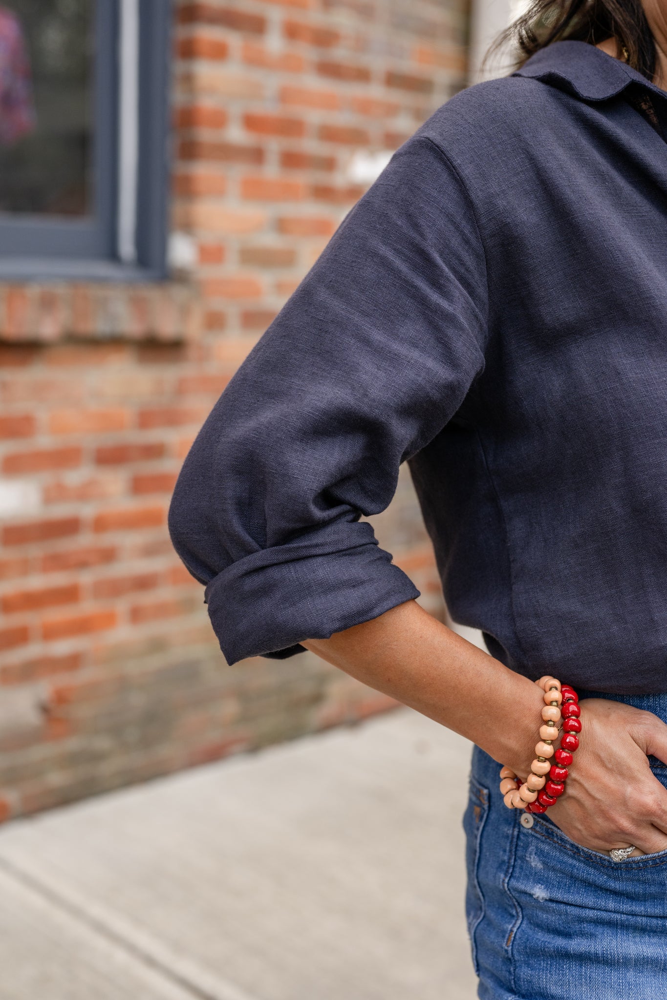 Linen Button-Up Shirt
