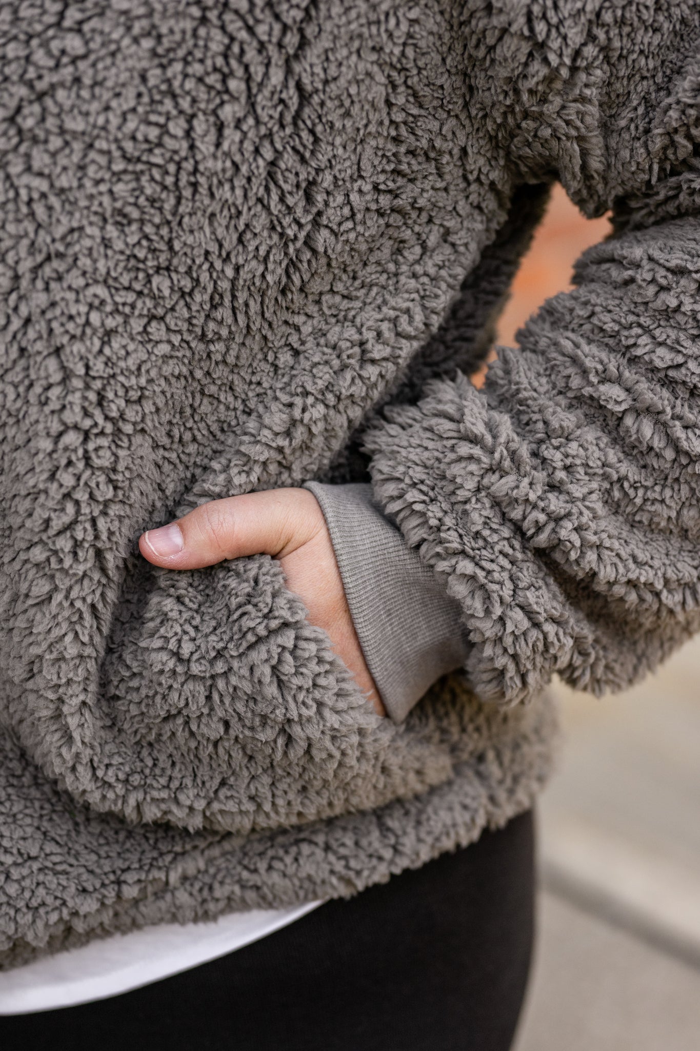 Sherpa Button-Front Cardigan