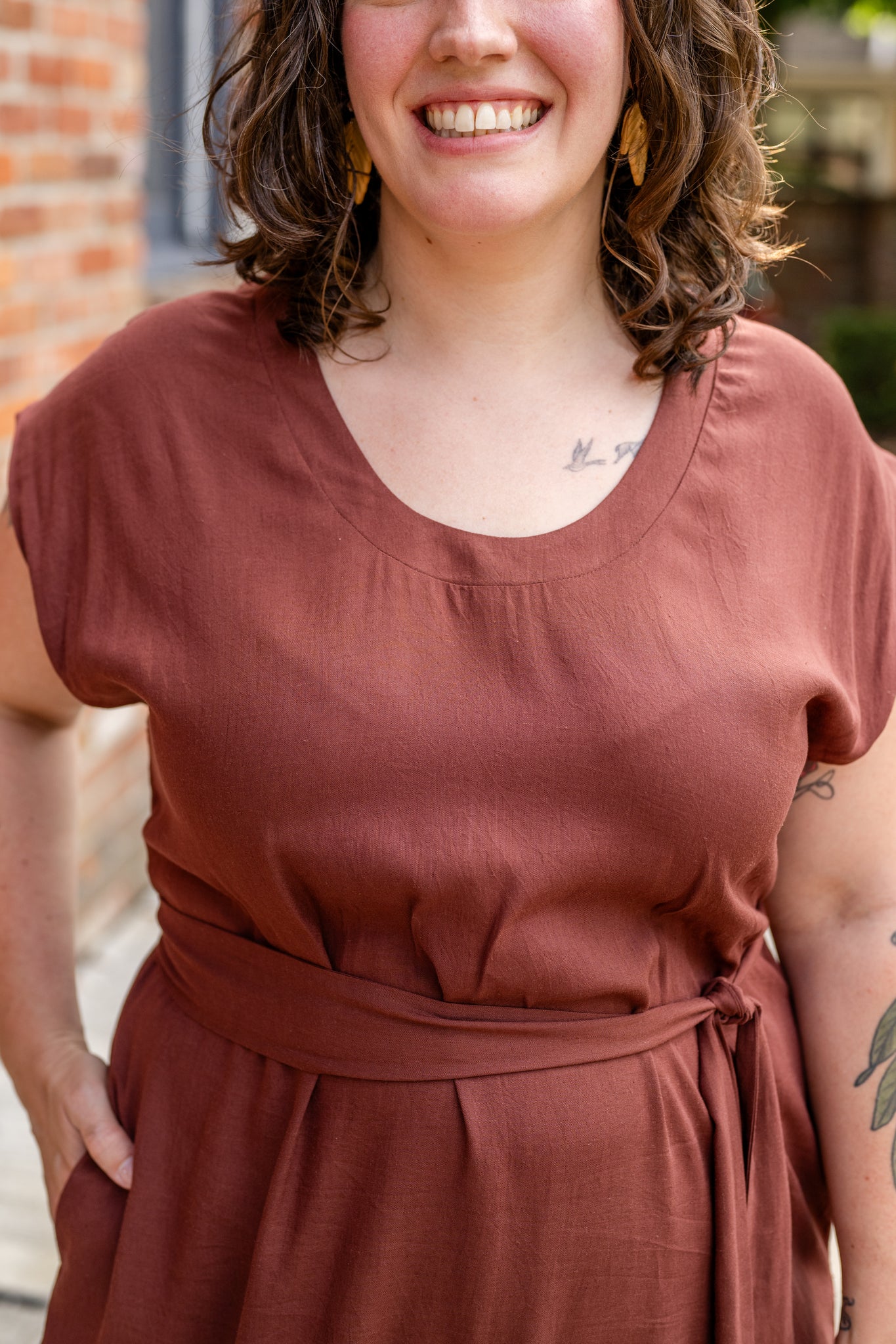 Sophie Dress with Scoop Neck