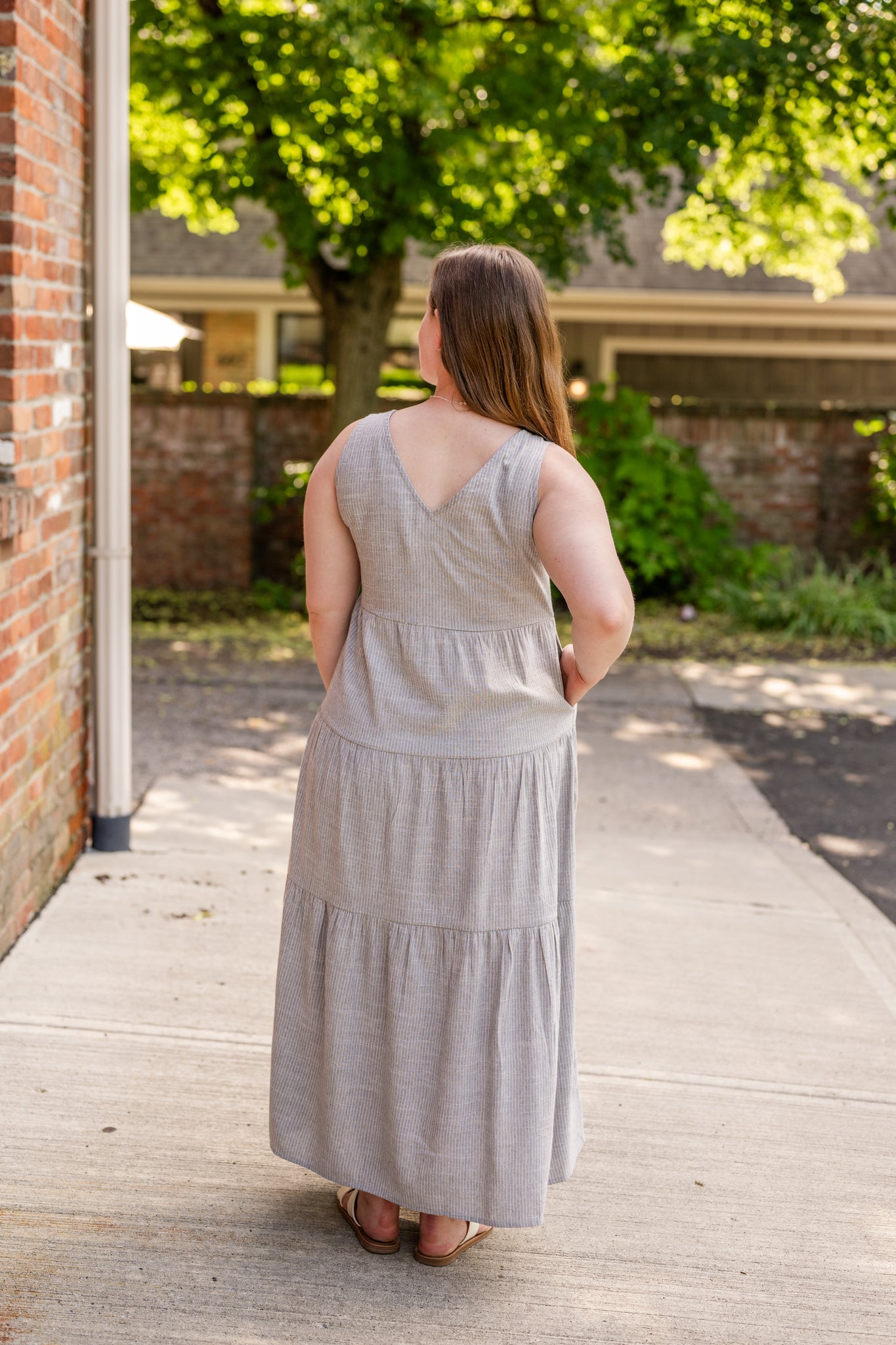 Meryl Sleeveless Tiered Maxi Dress