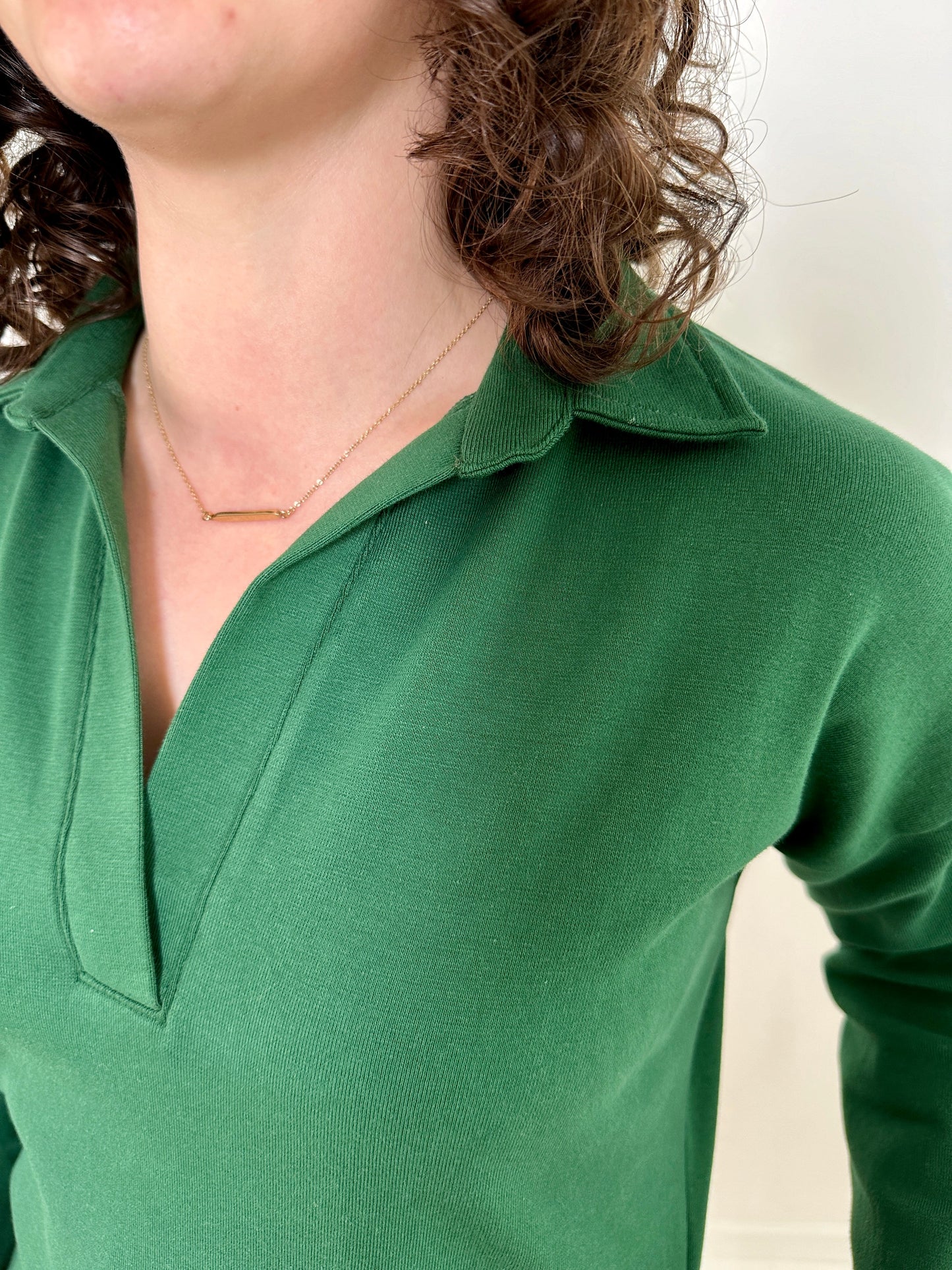 Pull-Over Polo Shift Dress