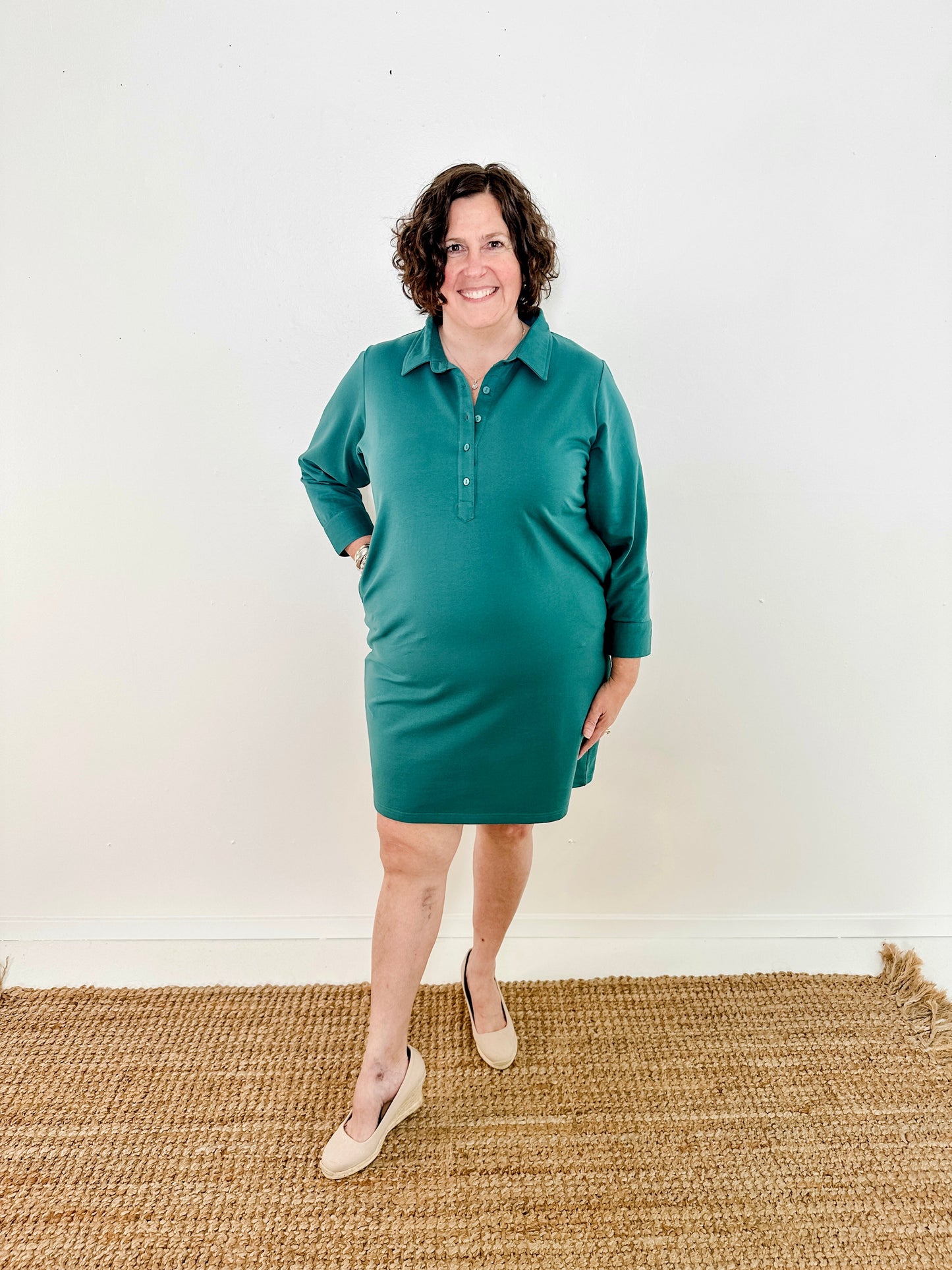 Knit Classic Polo Dress