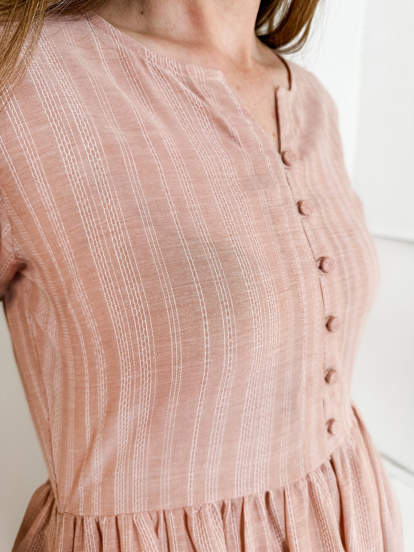 Front Button Maxi Dress