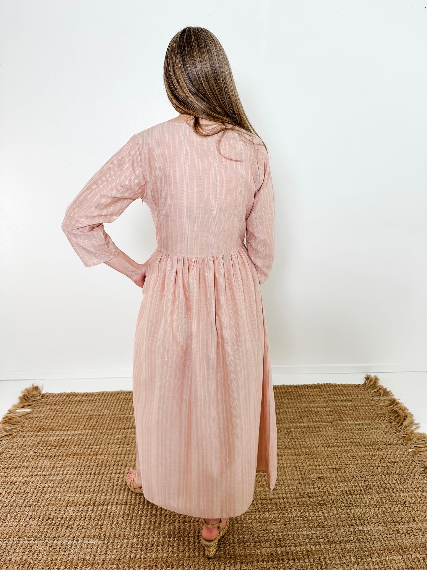 Front Button Maxi Dress