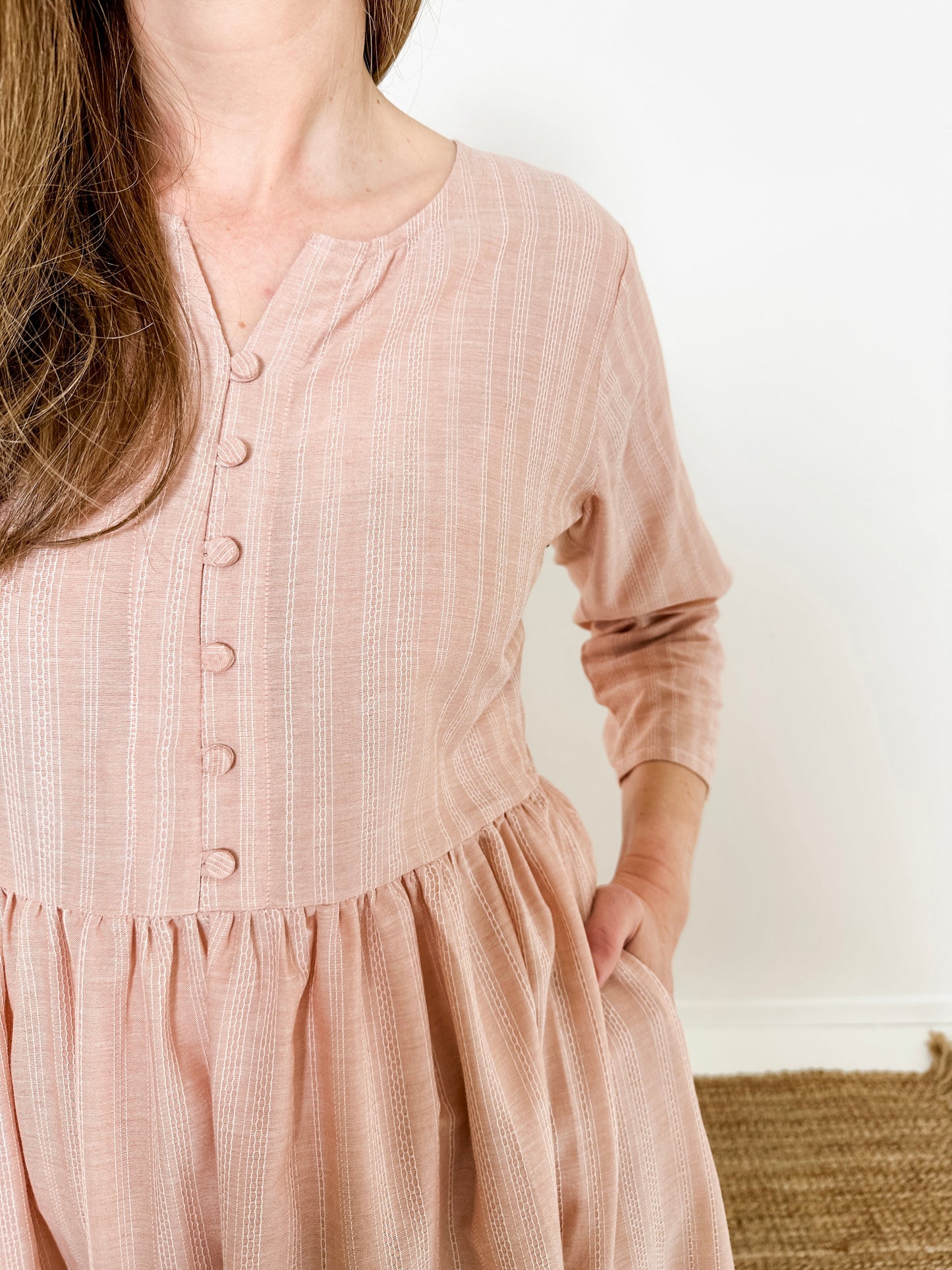 Front Button Maxi Dress