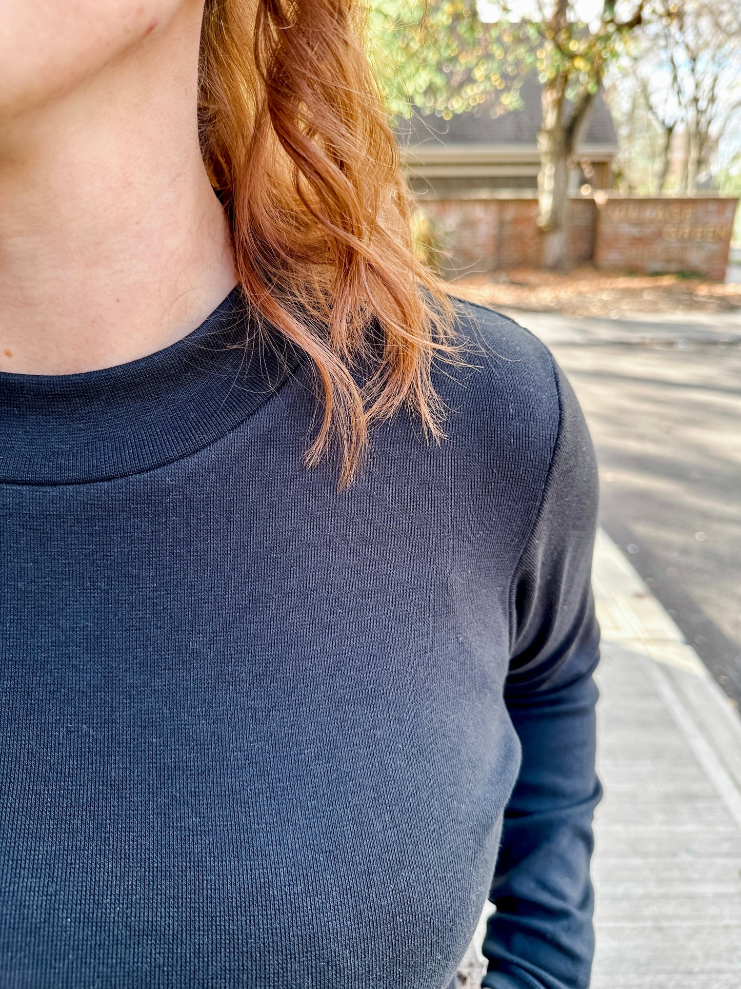 Long Sleeve Mock Neck