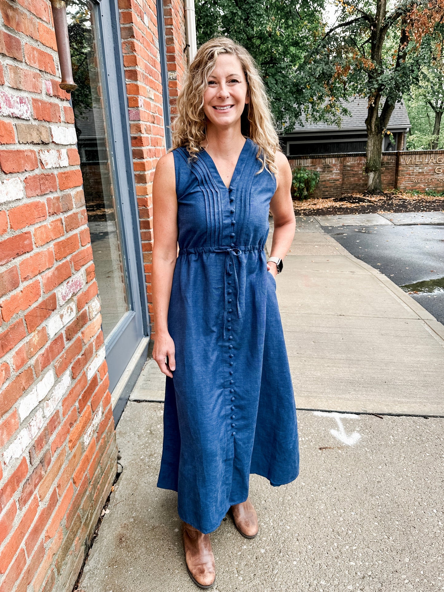 Piper Double V-Neck Dress
