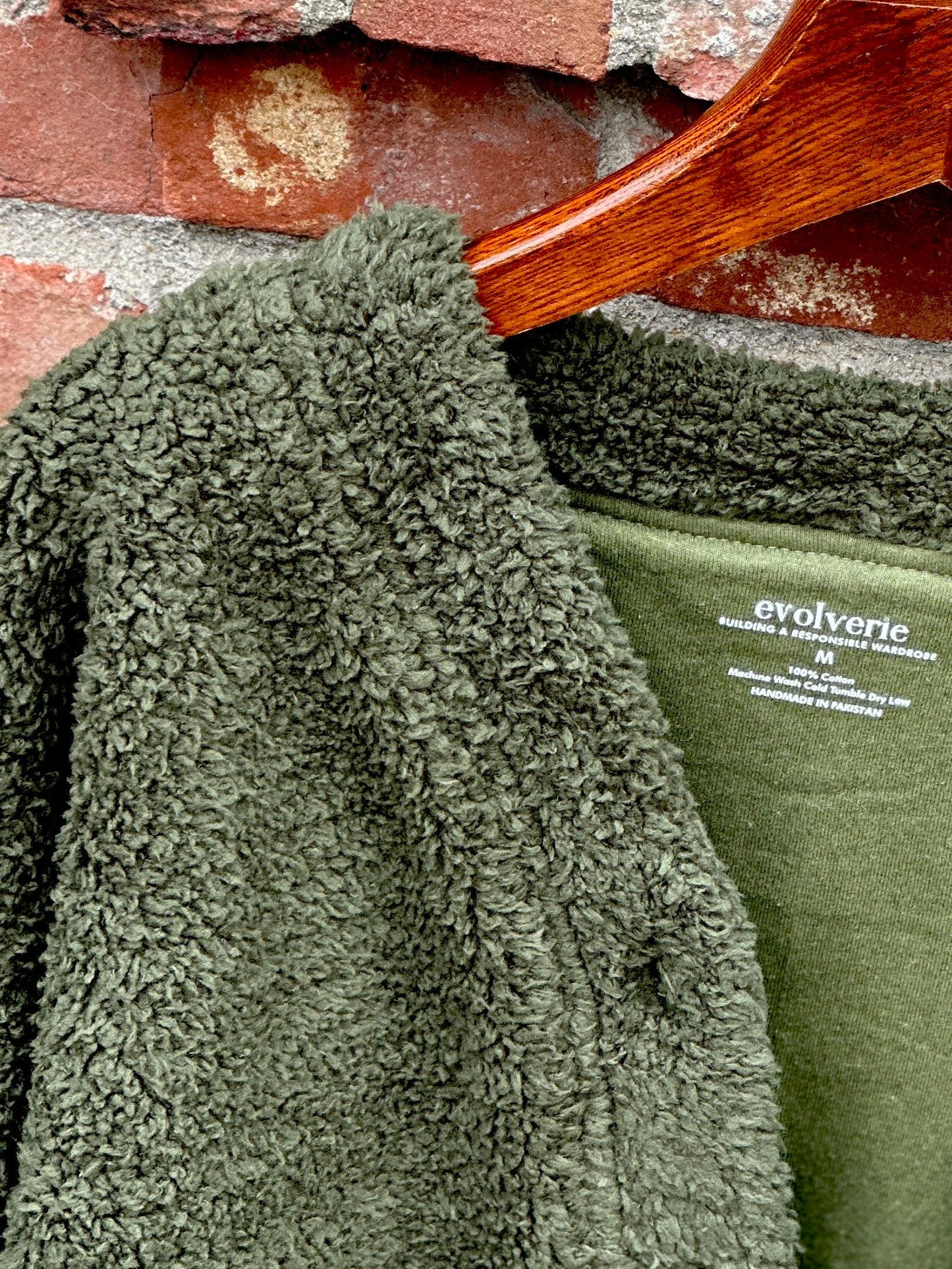 Sherpa Button-Front Cardigan